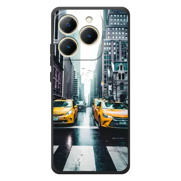Чехол с рисунком «Такси» для Realme 15T