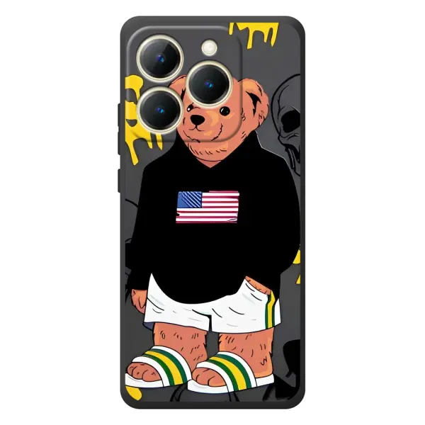 Чехол с рисунком «Teddy USA» для Realme 15T