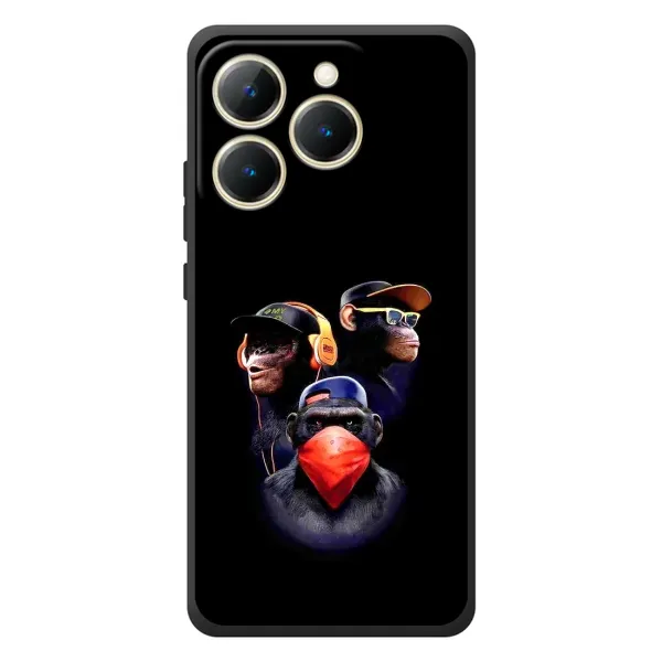 Чехол с рисунком «Три обезьяны» для Realme 15T Чехол с рисунком «Три обезьяны» для Realme 15T
