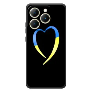 Силиконовый Чехол на RealMe 15T (Я-Украина) (Украинское сердце)