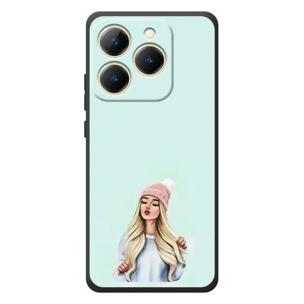 Чехол с рисунком «В шапке» для Realme 15T