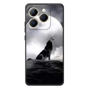 Чехол с Волком на RealMe 15T (Волк и луна)