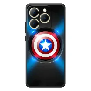 Чехол с Щитом Капитана Америки на RealMe 15T (Яркий Щит Капитана)