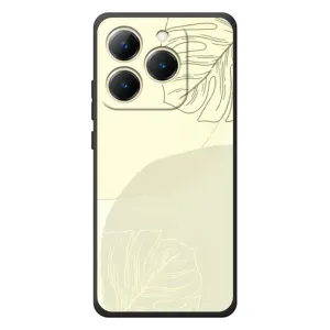 Чохол квітковий дизайн для RealMe 15T (Зелений фон)