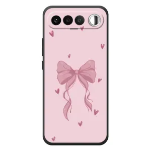 Чехол банты для RealMe 16 5G (Бант на розовом)
