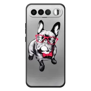 Чехол (ТПУ) Милые собачки для RealMe 16 5G (Бульдог в очках)