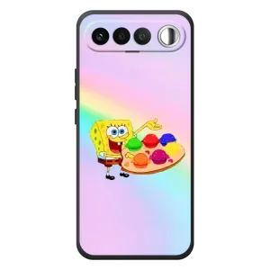 Силіконовий чохол Спанч Боб на РеалМе 16 5G (Бургери)