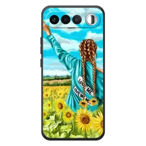 Чохол Стильні дівчата на RealMe 16 5G (Дівчина на полі)