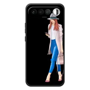 Чохол з картинкою Модні Дівчата RealMe 16 5G (Дівчина з телефоном)