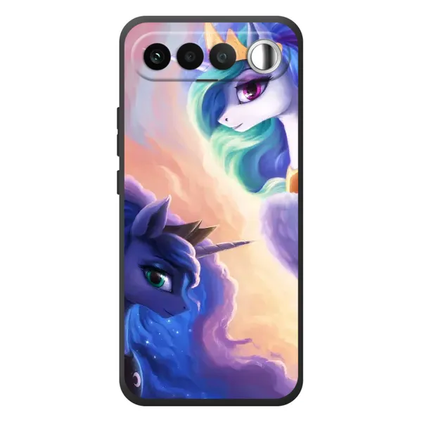 Чехол с рисунком «Единорожки на тучках» для RealMe 16 5G Чехол с рисунком «Единорожки на тучках» для RealMe 16 5G