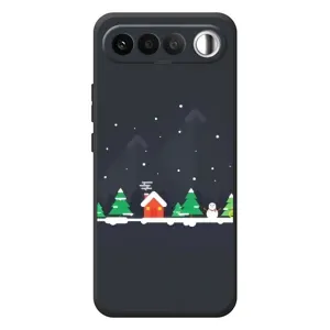 Силіконовий бампер на різдво для RealMe 16 5G (Місто зимове)