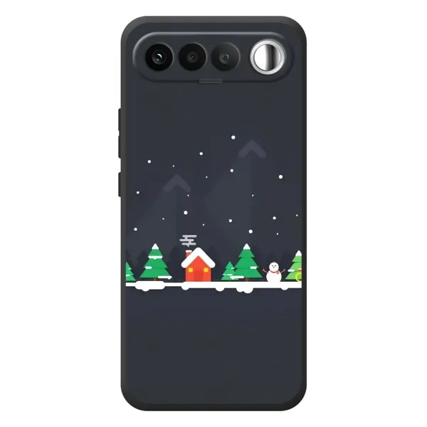 Чехол с рисунком «Город зимний» для RealMe 16 5G