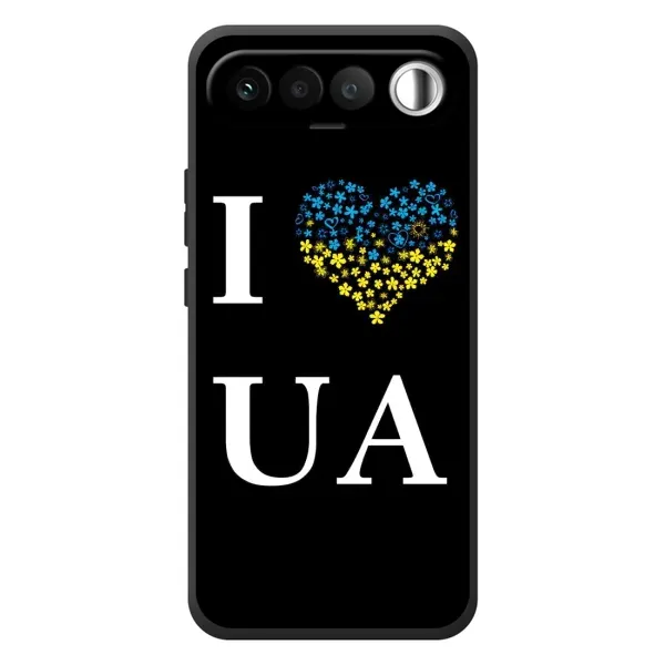 Чехол с рисунком «I Love UA» для RealMe 16 5G Чехол с рисунком «I Love UA» для RealMe 16 5G