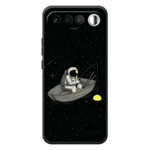 Силиконовый Чехол с принтом "Космонавты" на RealMe 16 5G (Космонавт на рыбалке)