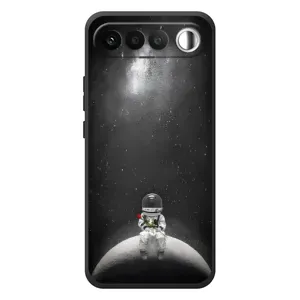 Силиконовый Чехол с принтом "Космонавты" на RealMe 16 5G (Космонавт романтик)