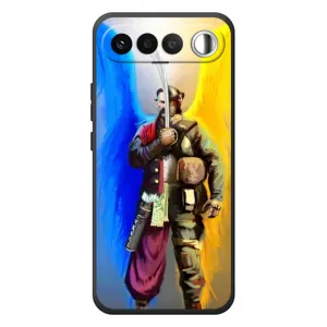 Чехол с картинкой (Патриотический КОЗАК) на RealMe 16 5G (Козак с крыльями)