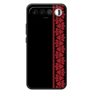 Силиконовый Чехол на RealMe 16 5G (Красная Вышиванка)