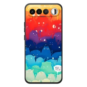Силиконовый чехол с котиком для RealMe 16 5G (Mew)