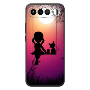 Девчачий Чехол для RealMe 16 5G (На качели)