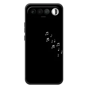 Чехол с картинками на черном фоне для RealMe 16 5G (Ноты)