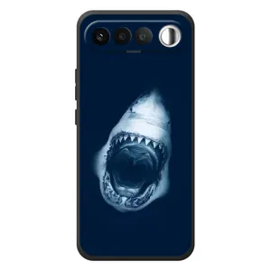 Силиконовый бампер с картинкой животных для RealMe 16 5G (Пасть Акулы)