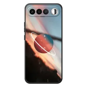 Чехол (ТПУ) с планетами на RealMe 16 5G (Сатурн)