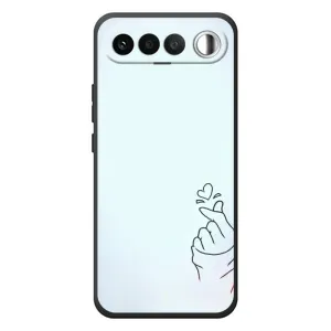 Чехлы (Знак сердечка) на RealMe 16 5G (Сердце на голубом)