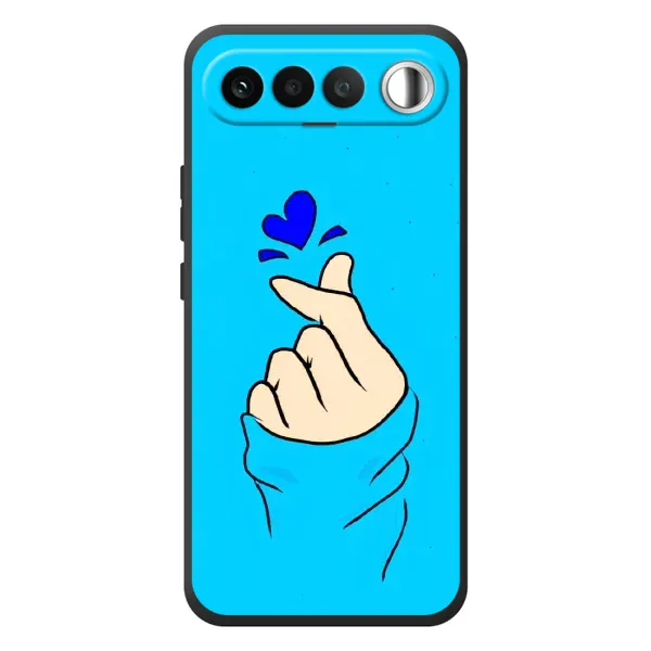Чехол с рисунком «Сердце на синем» для RealMe 16 5G Чехол с рисунком «Сердце на синем» для RealMe 16 5G