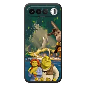 Печатный чехол с принтом Шрек для RealMe 16 5G (Шрек и Фиона)