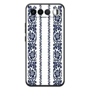 Силиконовый Чехол на RealMe 16 5G с картинкой Вышиванки (Синяя вышиванка)