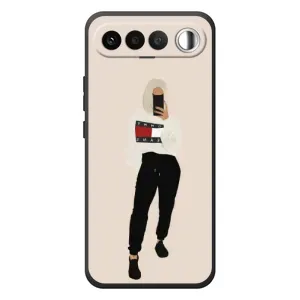 Силиконовый Чехол на RealMe 16 5G с картинкой Стильных Девушек (Стильная)