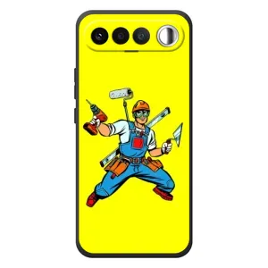 Силиконовый бампер (Работники) на RealMe 16 5G (Строитель)