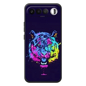 Силиконовый бампер с картинкой животных для RealMe 16 5G (Тигр-Арт)