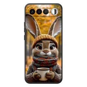 Печатный чехол «Зверята с кофе» для RealMe 16 5G (Зайчик с кофе)