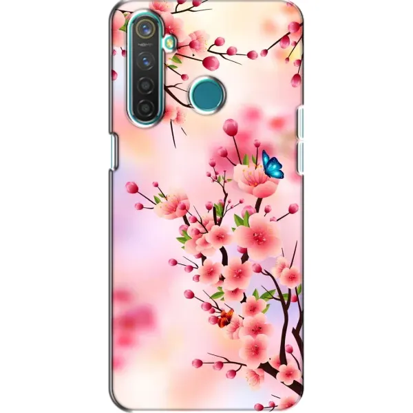 Чехол с рисунком «Бабочки на сакуре» для Realme 5 Pro Чехол с рисунком «Бабочки на сакуре» для Realme 5 Pro