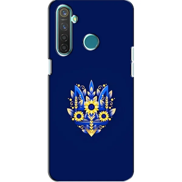 Чехол с рисунком «Цветущий Герб» для Realme 5 Pro