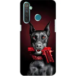 Чохол ДОБЕРМАН для Realme 5 Pro (Доберман злий)