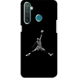 Силиконовый Чехол Nike Air Jordan на Реалми 5 Про (Джордан)