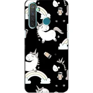 Чохол Unicorn на Realme 5 Pro (Єдинорог з кавою)