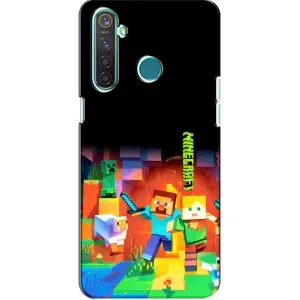 Чохли для Realme 5 Pro (Персонажі МайнКрафт) (Герой Майнкрафт)