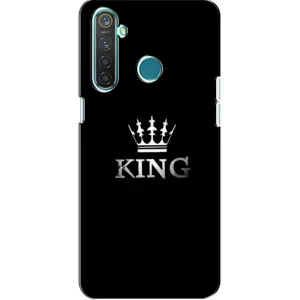 Чохол (Корона на чорному фоні) для Реалмі 5 Про (KING)