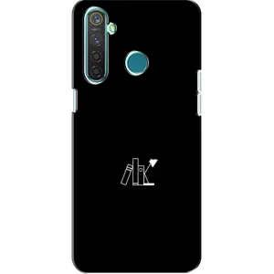Чохол з картинками на чорному фоні для Realme 5 Pro (Книжки)