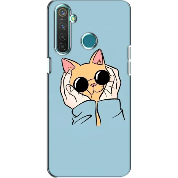 Чехол с рисунком «КОТИК в очках» для Realme 5 Pro Чехол с рисунком «КОТИК в очках» для Realme 5 Pro