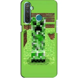 Чохли для Realme 5 Pro (Персонажі МайнКрафт) (Кріпер 2)