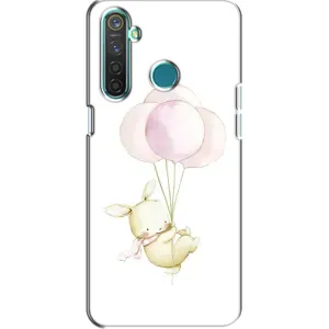 Силіконовий бампер з картинкою звірів для Realme 5 Pro (Кролик та кульки)