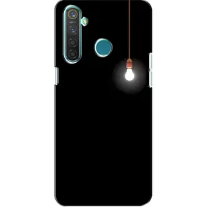 Чохол з картинками на чорному фоні для Realme 5 Pro (Лампочка)
