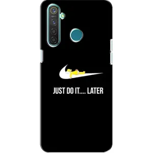 Силиконовый Чехол на Realme 5 Pro с картинкой Nike (Later)