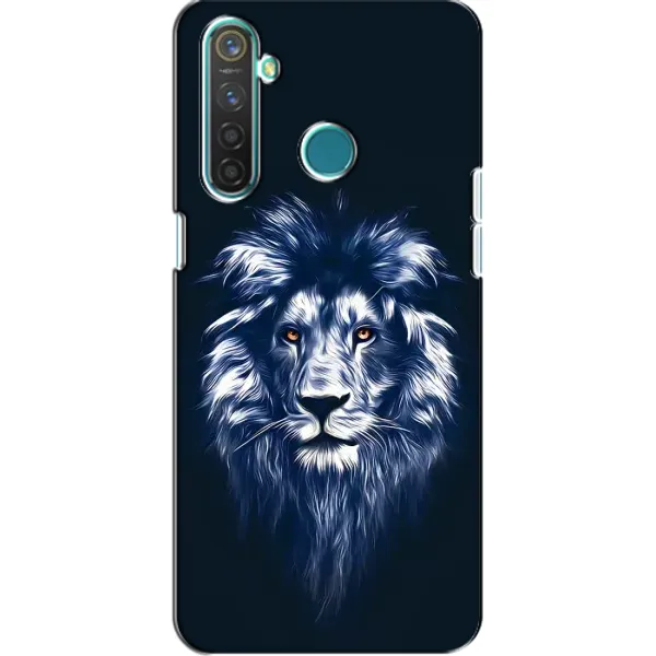 Чехол с рисунком «Лев - синий» для Realme 5 Pro Чехол с рисунком «Лев - синий» для Realme 5 Pro