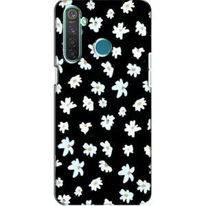 Чохол з ромашками на Realme 5 Pro (Маленькі ромашки)