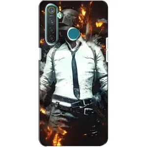 Чохол з картинкою "Герой Pubg" на Realme 5 Pro (Man Пубг)